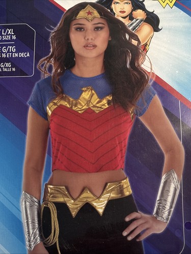 Wonder Woman Adult Costume Kit Size L/XL 6 Piece Costume (DC Comics Amscan) - Picture 3 of 6