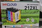 212Xl Ink Cartridges Black Cyan Magenta Yellow High-Yield Hp Compatible