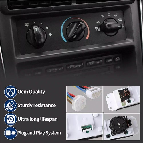 For 1999-2004 Jeep Wrangler A/C Heater Control Module Switch Car Interior Parts - Picture 13 of 14