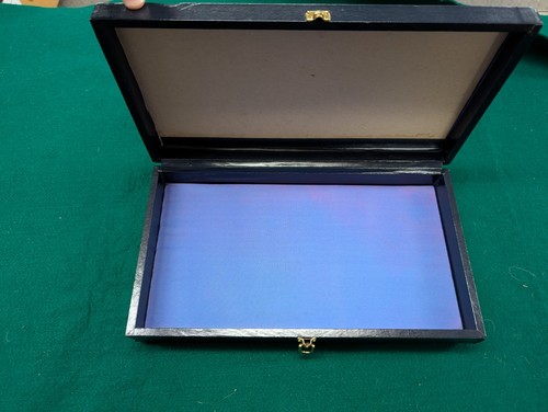RARE SMITH PRE 29 44 BLACK/ NAVEY BLUE BOX WOOD NO INSERTS - Bild 2 von 8