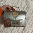 Vintage Retro Y2K 2001 Coca-Cola Tin Lunchbox 7" Long x 3.5" Wide x 5.5” Tall
