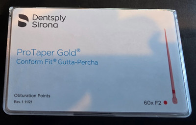 ProTaper Gold Confirm Fit Gutta Percha Obturation Points Dentsply Sirona  60/Pk