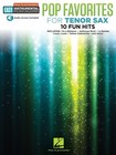 Pop Favorites 10 Fun Hits Tenor Sax Easy Sheet Music Play-Along Song Book Audio