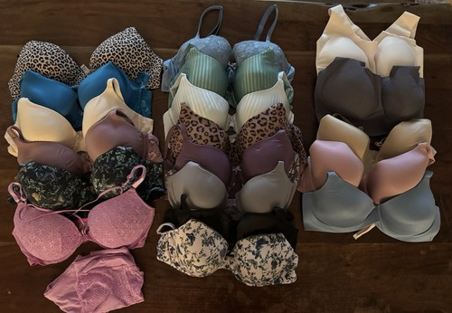 19 Victoria's Secret Huge Bra Lot Bras Variety of Styles Great Condition 38C