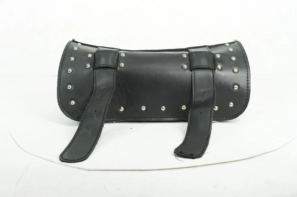 Harley Dyna FXD Super Glide 2007 OEM bolsa de herramientas frontal a bordo almacenamiento de cuero Foto 3 de 4