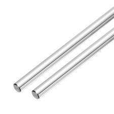 Linear Motion Rods, 2Pcs 5mm x 300mm(0.2"x11.81") Linear Rail Rod Shaft Guide