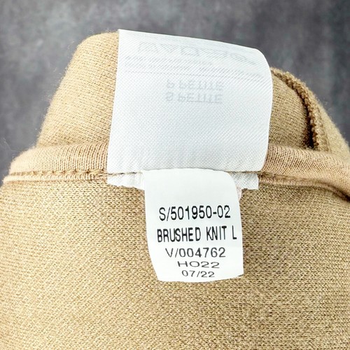 Abrigo tejido cepillado Banana Republic Petite S para mujer frente abierto tostado nuevo sin etiquetas - Imagen 5 de 6