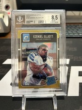 2016 Donruss Optic Gold Ezekiel Elliot Rated Rookie /10 BGS 8.5 ROOKIE #168