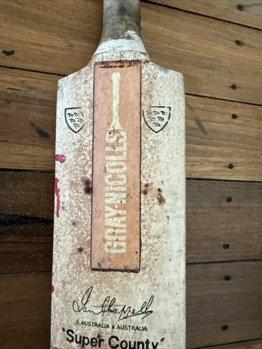 Old IAN CHAPPELL SA & AUSTRALIA Gray-Nicolls " Super County " CRICKET BAT - Picture 4 of 18
