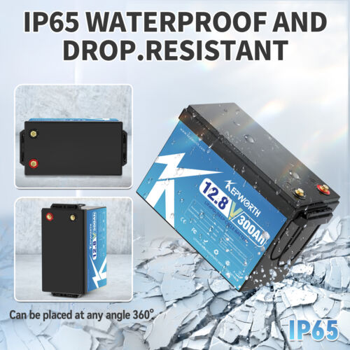 12V 300Ah LiFePO4 Lithium Batterie 3,8kW Akku 200A BMS für Solar RV+7A Charger - Bild 14 von 21