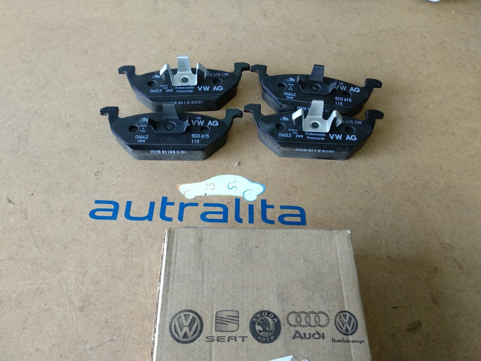 NEW Genuine OEM VW Jetta Brake pads shoes Part No 5C0698151 eBay