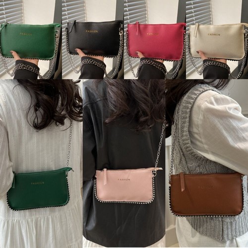 Niche Design Square Bag Solid Color Handbag Fashion Underarm Bag Women