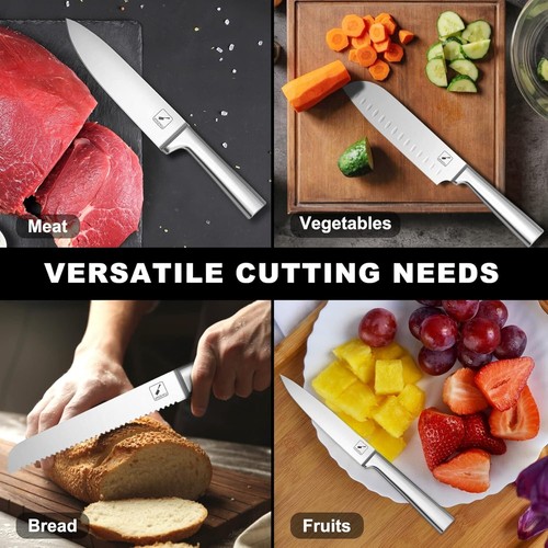Kitchen Knife Set with Block, Dishwasher Safe 15 Pcs Professional Chef... - Picture 6 of 9