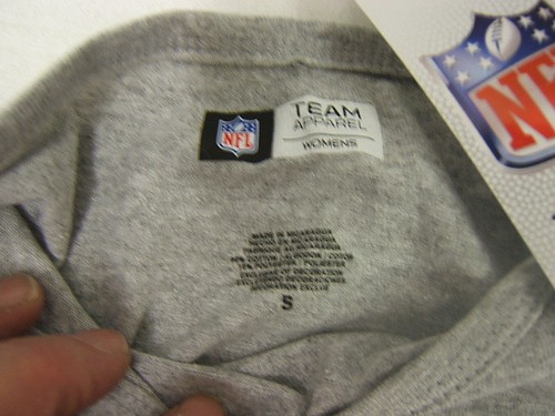 Los Angeles Rams Top NFL Team Apparel Women's S Long Sleeve Gray Free Ship - Picture 3 of 3