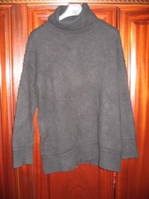 sweaty betty black roll neck jumper L
