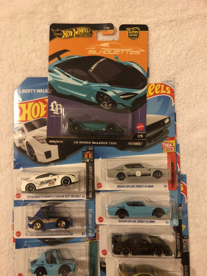 Hot Wheels Liberty Walk - 35Gt-RR, Silvia, tooned Skyline, McLaren - Lote de 10 Foto 2 de 4