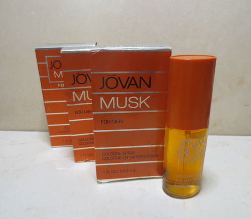 JOVAN MUSK FOR MEN COLOGNE SPRAY 1 OZ BOXED (LOT OF 3) - Picture 1 of 2