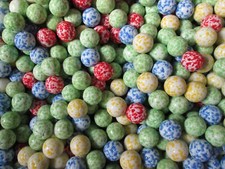 2 Pounds Of A Nice Mix Of Speckled Frit Glass Marbles 5/8 inch Size