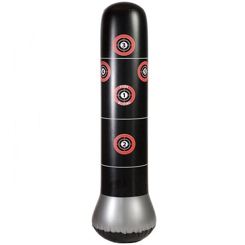 Punching Bag 1.5/m Kids Fitness Boxing Inflatable Vertical Boxing Column Tumbler - Picture 2 of 5