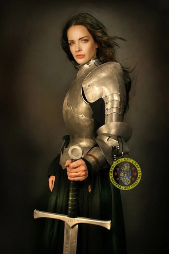 Medieval Knight Brave lady Armor Fantasy Female Armor Costume Cosplay Sca Larp - Picture 9 of 9