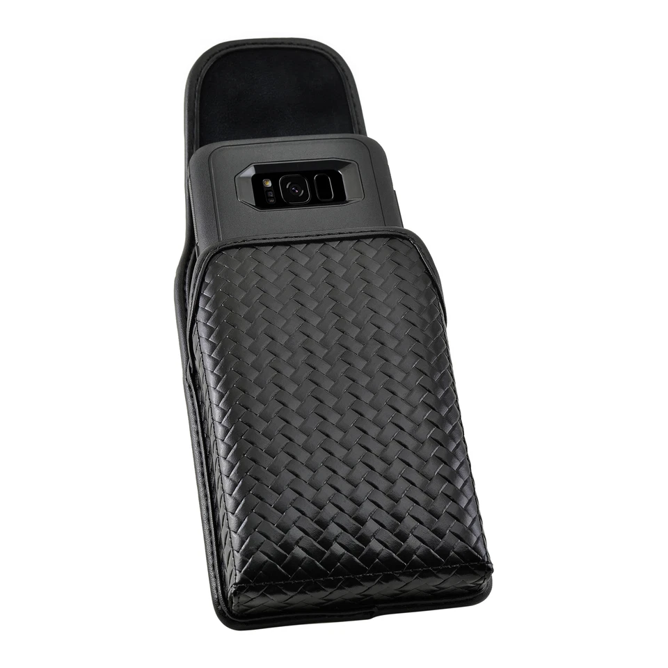 Galaxy S8 Bolsa de Policía Clip de Cinturón Estuche Tejido de Cesta Otterbox Cuero Tortuga Foto 4 de 4