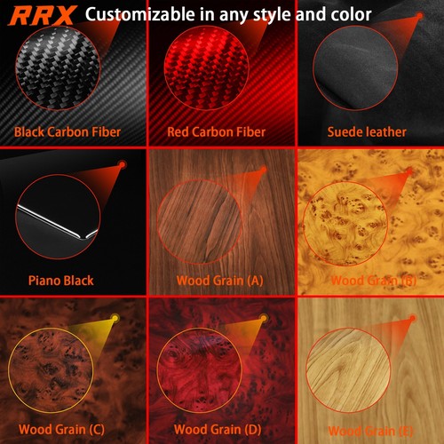 18Pcs Red Carbon Fiber Full Interior Dash Trim Kits For Toyota Tacoma 2005-2015 - Picture 2 of 17