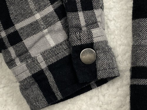 Roper Shacket Shirt BOYS M 8-10 Plaid Flannel Sherpa Lined Long Sleeve Jacket - Picture 6 of 22