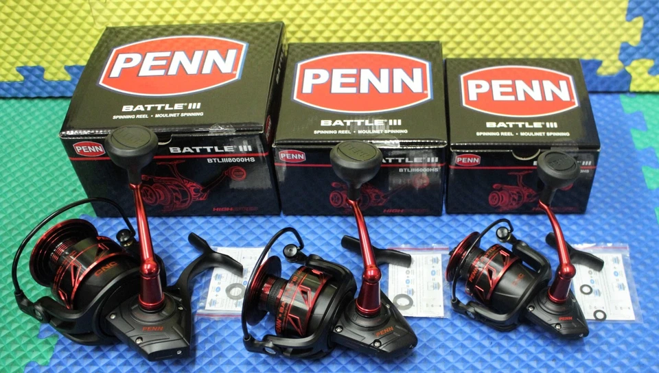 Carrete giratorio de agua salada Penn Battle III BTLIII - ¡ELIGE TU MODELO! Foto 3 de 3