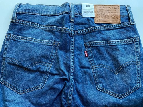 LEVI'S 502 TAPERED FLEX STRETCH STONE WASHED COOL BLUE DENIM JEANS 30W 32L NEW - Picture 4 of 10