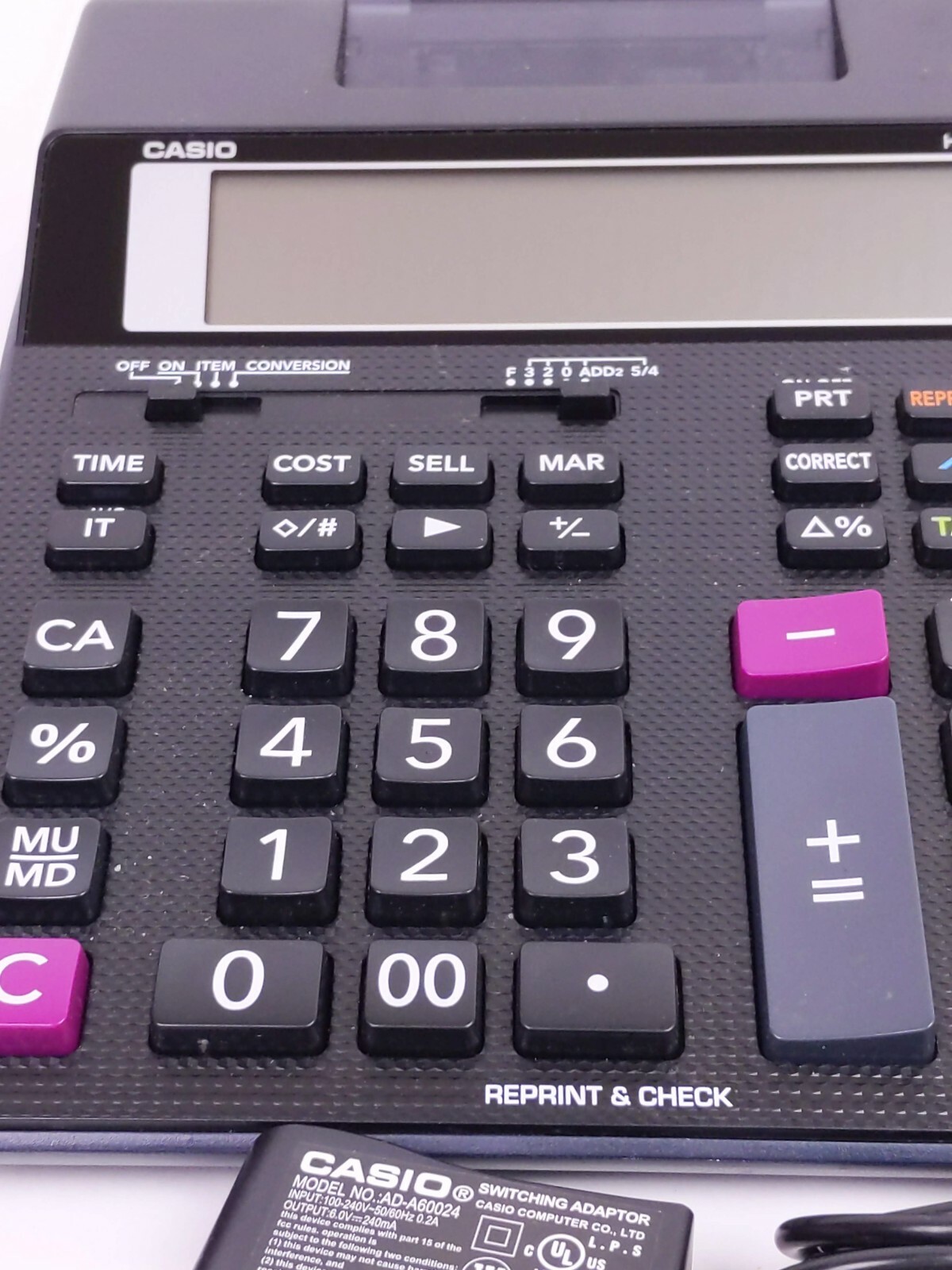 Casio Hr200rc Hr-200rc Printing Calculator 12 DIGIT Compact Calc for sale online