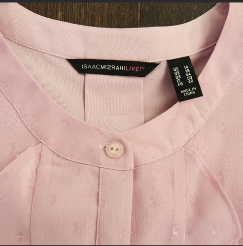 Isaac Mizrahi Live! Flutter Blouse -Size 14 - Picture 5 of 5