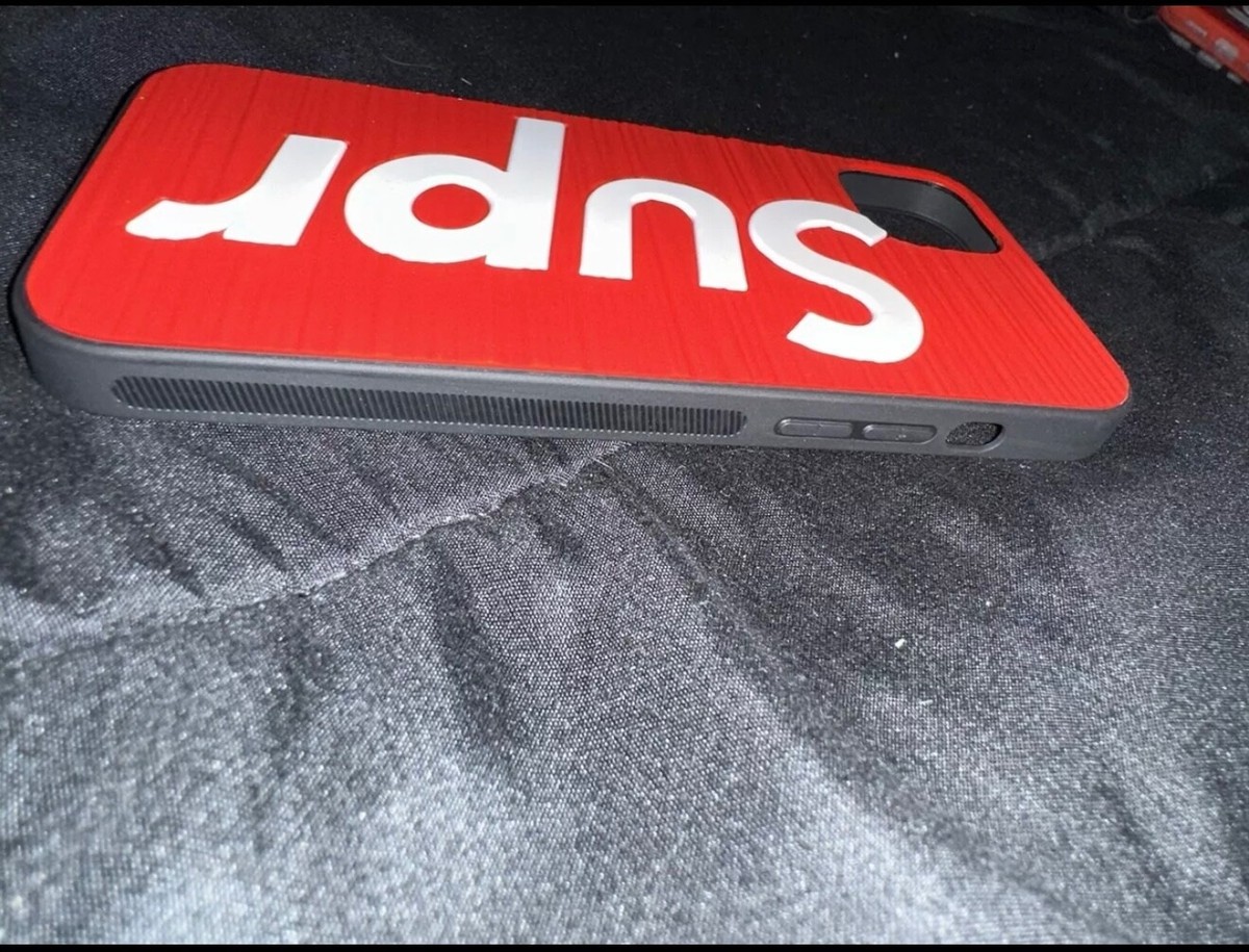 Supreme I-Phone Case Cover Black/Red 7, 8,XR,X/XS,11,12,13