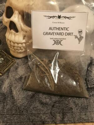 #ad FRESH Authentic Old Cemetary Graveyard Dirt Witchcraft Voodoo Casting 3oz $8.01