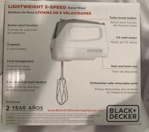 BLACK & DECKER Miscelatore manuale 5 velocità 175W - Foto 2 di 2