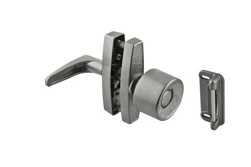 Stanley Hardware S748-258 CD1703 Screen or Storm Door Knob Latch in Clear Coated