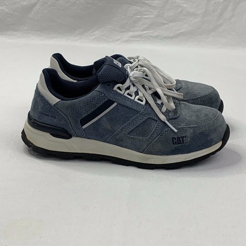 Caterpillar Woodward Steel Toe Work Shoes Womens Size 6 Vintage Indigo - Picture 2 of 12