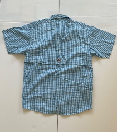 Columbia PFG Angelhemd Super Bonehead blau weiß kariert Herren Gr. Small NEU - Bild 9 von 10