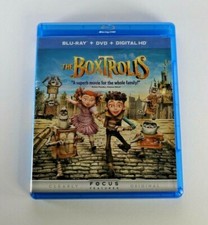 The Boxtrolls (Blu-ray/DVD combo) animation fantasy ✅Good condition ✅Tested