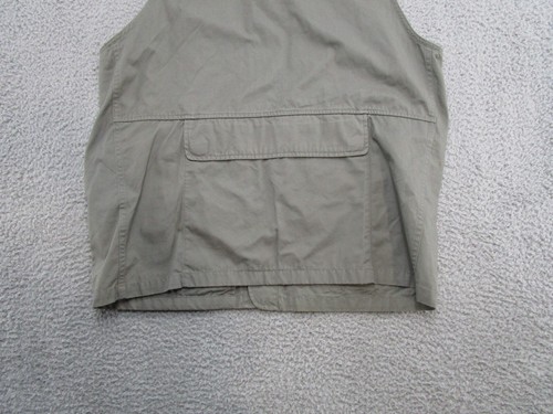 VTG Lands End Vest Mens Medium 38-40 Button Up Outdoor Utility Fishing Vest - Picture 9 of 11