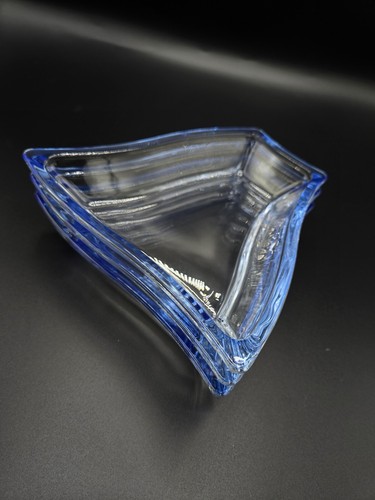 Luigi Bormioli Michelangelo 3 Piece Cobalt Blue Glass Serving Dish Set - Picture 6 of 6