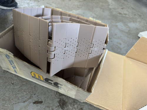 Cadena transportadora MCC 750.42.42 114,3 mm-4.50 pulgadas 3048 m-10 pies cadena de listones 10'  - Imagen 2 de 5