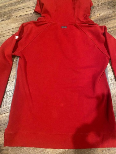 Columbia Arkansas Razorbacks Quilted Hoodie sz Sm EUC - Picture 2 of 5