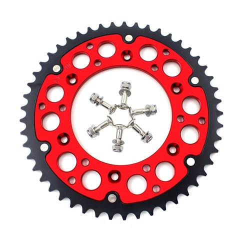 KKE Front And Rear Rotors Sprocket Kit Fit For CR 125R 250R CRF250R 250X CRF450X - Foto 2 di 10