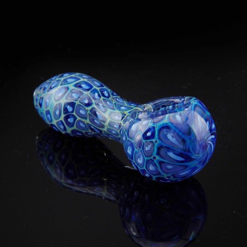 Tubos de vidrio para fumar Blue Cell Mini Sky Fusion hechos a mano de 3,5 pulgadas - Vendedor de EE. UU. - Imagen 3 de 4