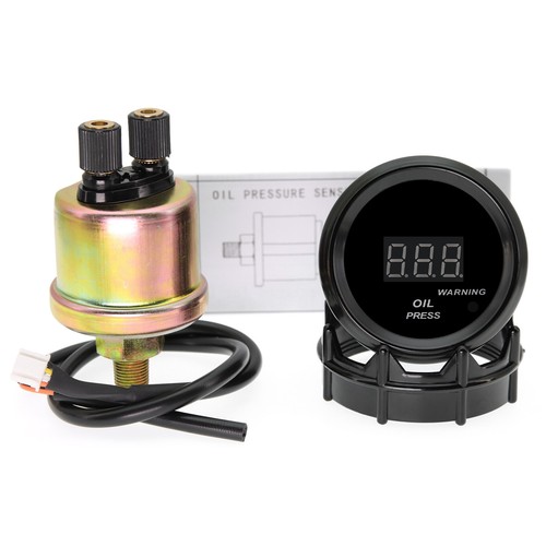 2" 52mm Digital LED Electronic Oil Pressure Gauge Meter With Sensor 0-150 PSI - Picture 13 of 13
