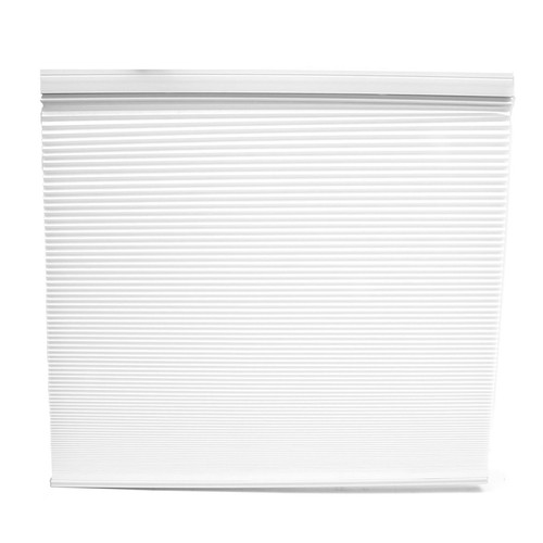 Biltek Cordless Light Filtering Honeycomb Top-Down White Window Blinds-72 "x 64" - Picture 4 of 9