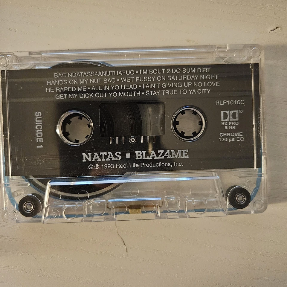 Natas Blaz4me Cassette Real Life Productions Esham Horrorcore Detroit Foto 2 de 2