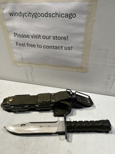 USA M9 PHROBIS III Military Fixed Blade with Scabbard Case #32