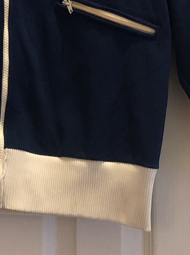 Vintage IZOD LACOSTE by Odlo of Norway Men’s M Nylon Zip Up Jacket White Blue - Picture 5 of 24