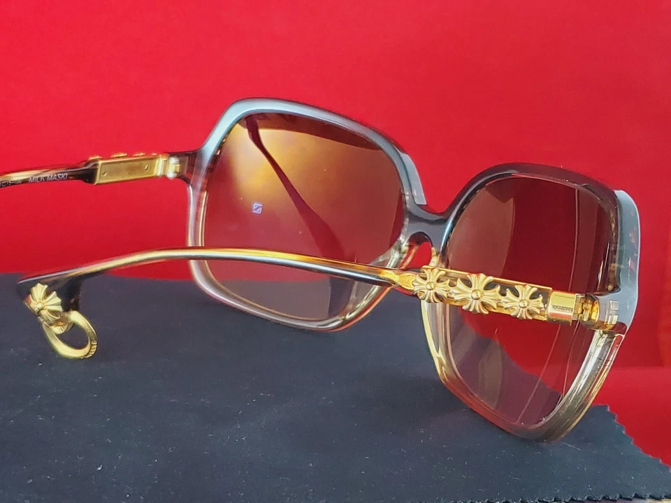 😎 Nuevas gafas de sol Chrome Hearts MILK MASKI BS 61 □ 15 - 130 doradas, degradadas. Foto 4 de 4